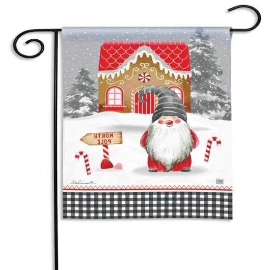 Holiday Gnome Christmas Garden Flag {2}