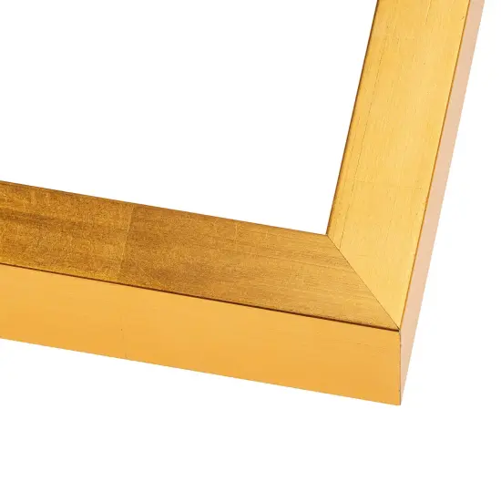 Minimalist Shadow Box Gold Picture Frame - UV Acrylic, Backing, Hanging Hardware {3}