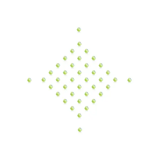 Preciosa 4mm Czech Crystals Bicone Rondelle Beads, 40pcs Limecicle AB {6}