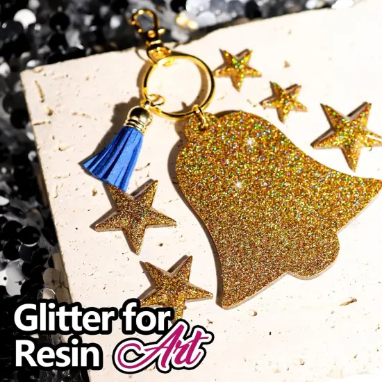 Gold Glitter, 100 g / 3.5 oz Holographic Fine Glitter for Crafts {5}