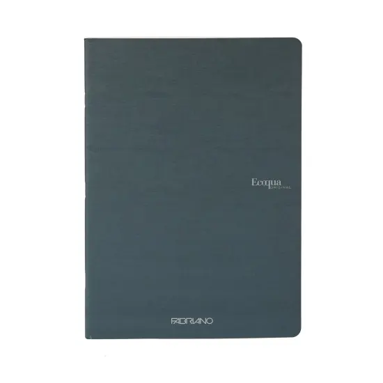 Fabriano Ecoqua Original Saddle-Stitched Notebook, Size A5, 40 Sheets, 5.8" x 8.3" Dark Green {4}
