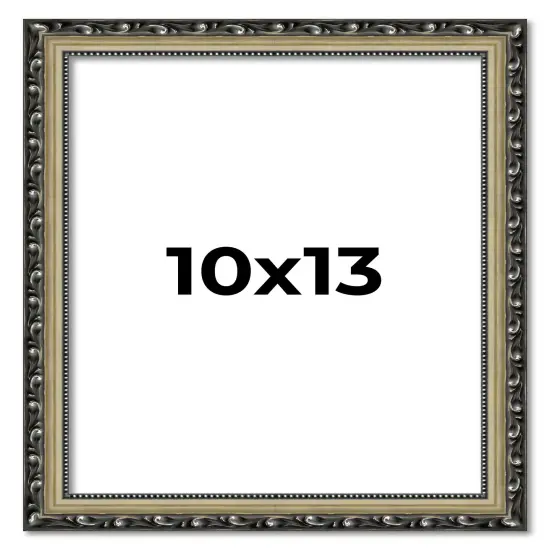 10x13 Museum-Quality Picture Frame with UV-Resistant Acrylic & Acid-Free Backing, Available in 4 Finishes - Gold, Silver, Bronze, and Black {1}