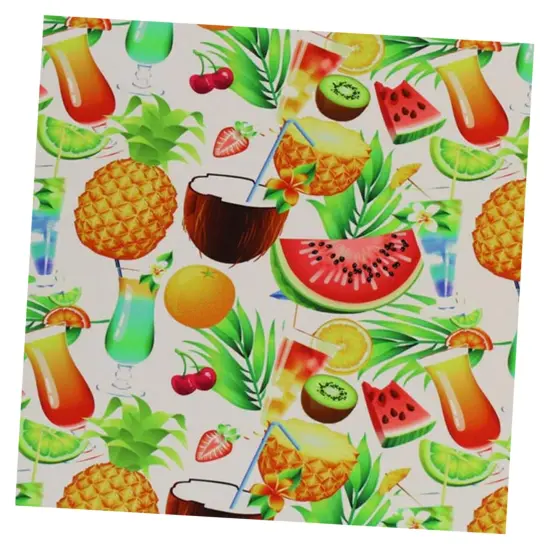 Fruit Cocktails Printed Spandex Fabric {2}