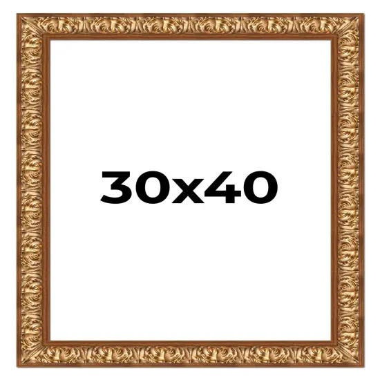 Modern Shadow Box 1" Depth Gold Picture Frame - UV Acrylic, Backing, Hanging Hardware {1}