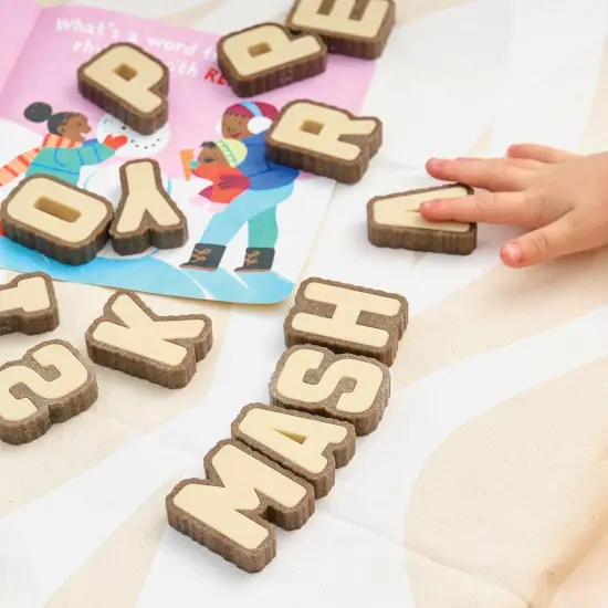 Kaplan Early Learning Company Bark Block Letters - 36 Pieces {7}
