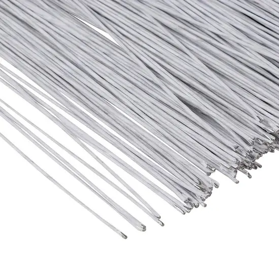 Juvale 300 Pieces White 18 Gauge Floral Wire Stems for DIY Crafts, Artificial Flower Arrangements (16 In) {6}