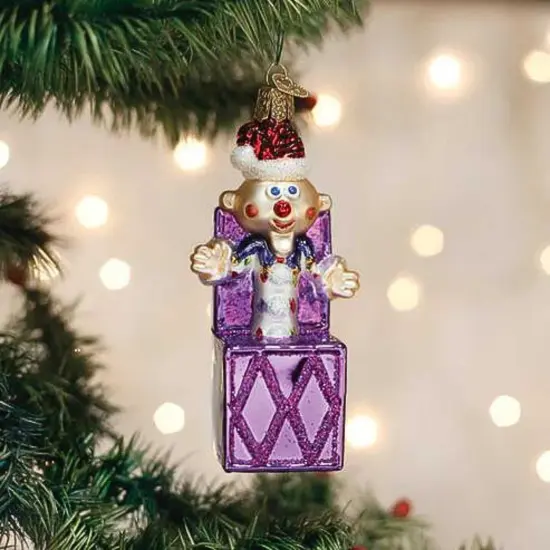 Old World Christmas 4.5 Inch Charlie-In-The-Box Christmas Tree Ornament , Christmas Decor Rudolph Misfit Toys Purple {3}