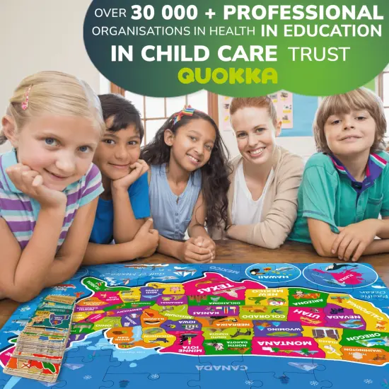 70 Piece Jigsaw Puzzles 50 Cards For Kids | USA {6}