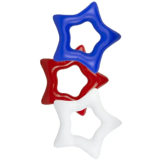 Swim Central Set of 3 Americana Stars Inner Tubes, 36-Inch Red {4}