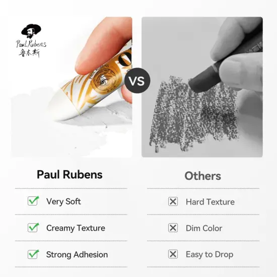 Oil Pastels, 60g Extra Large White Oil Pastels Set (Pack of 2&asymp;14 PCS Regular Oil Pastels), Creamy texture Easy to Blend HAIYA Oil Pastels for Artists, Great Fit for Painting Large Areas {4}