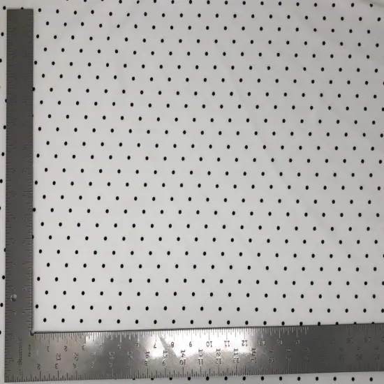 1 Yard Techno Crepe Knit Pin Polka Dot Print Fabric Stretch Textured 58"-60" Width Mauve/Ivory {5}