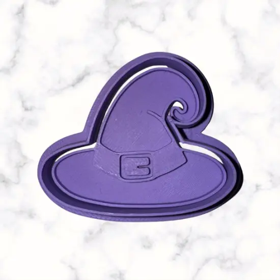 Witch Hat Cookie Cutter with Stamp Option {3}