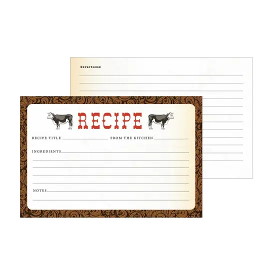 Echo Park Recipe Cards-Cowboys {7}