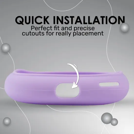 Insten EarCups Protector Case For Airpods Max Headphone Cover, Soft Silicone Ear Cups Protective Skin Cushions, Headset Anti-Scratch Protection Accessories, Purple {6}