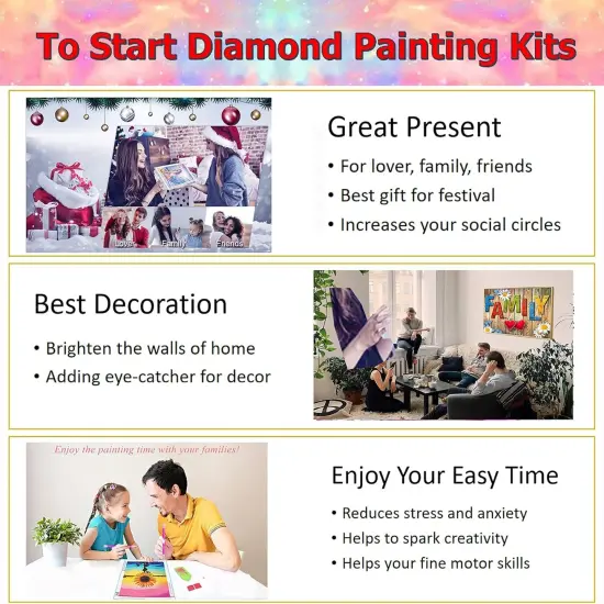 Large Diamond Painting Kits for Adults (31.5 x 15.7 inch) DIY 5D Sea Moon Full Round Drill Crystal Rhinestone Embroidery Pictures Arts Paint by Number Diamond Art Kits for Home Wall Decor {5}