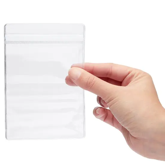100 Pack Clear Plastic Bags for Jewelry, Earrings, Necklaces, Mini Resealable Bags for Small Business (3.5 x 5.15 In) {3}