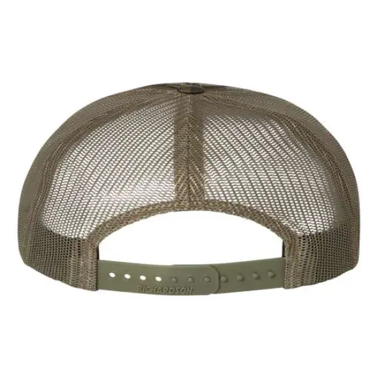Richardson&reg; Printed Trucker Cap M O Bottomland/Loden {2}