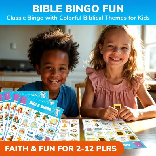QUOKKA 3X Set Bible Games for Kids 4-6 - Board Bingo Game - Bible Trivia for Family - Noah Ark Toy - Cooperative Card Games for Toddlers Ages 4-8 - Christian Gifts for Kids for Sunday School {5}