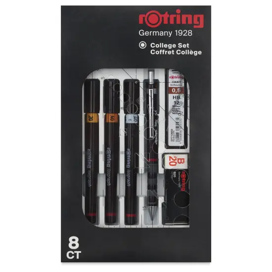 Rotring Isograph Technical Pens - 0.2 mm, 0.4 mm, 0.6 mm, Set of 3 {2}