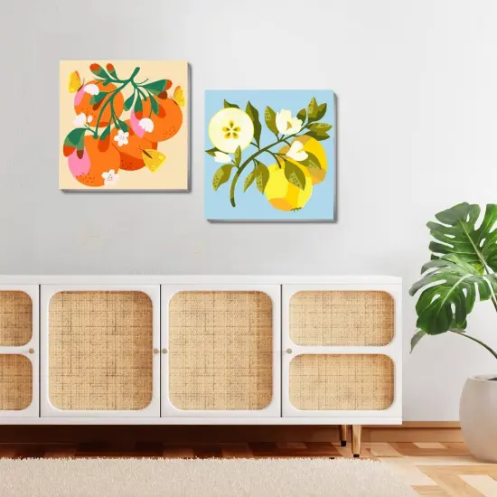 4 Pack Framed DIY Paint by Numbers Kit for Adults Beginner,Fruit Oil Painting Easy Paint by Number with Canvas,Acrylic Paint Kit Arts and Crafts for Adults for Decor 8x8inch {3}