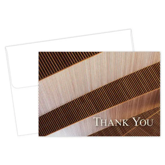 Great Papers! Bold Copper Thank You Note Card and White Envelope, 4.875" x 3.375", 24 count {2}