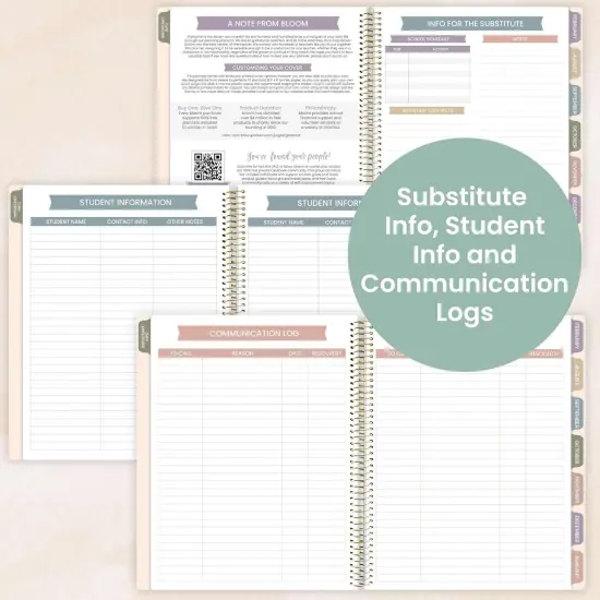 2025-2026 Academic Year Teacher Planner & Calendar - Cool Tones {5}