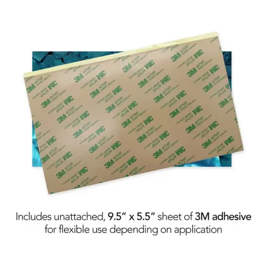 Shell Veneer, 5.5 x 9.5 inches | WMOP, BMOP, Abalone | Includes 3M Adhesive Sheet for Application, Great for Inlay Projects Turquiose Blue {3}