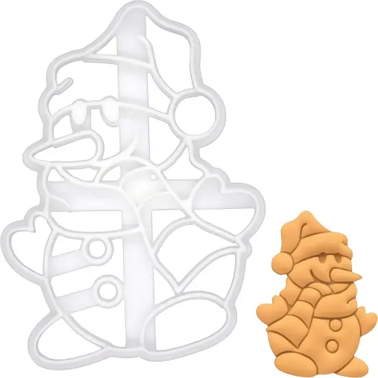 Snowman cookie cutter, 1 piece - Bakerlogy {1}