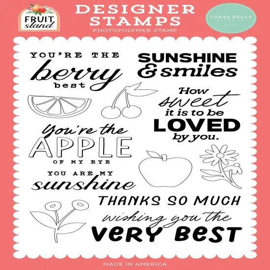 Carta Bella Stamps-Berry Best, Fruit Stand {1}