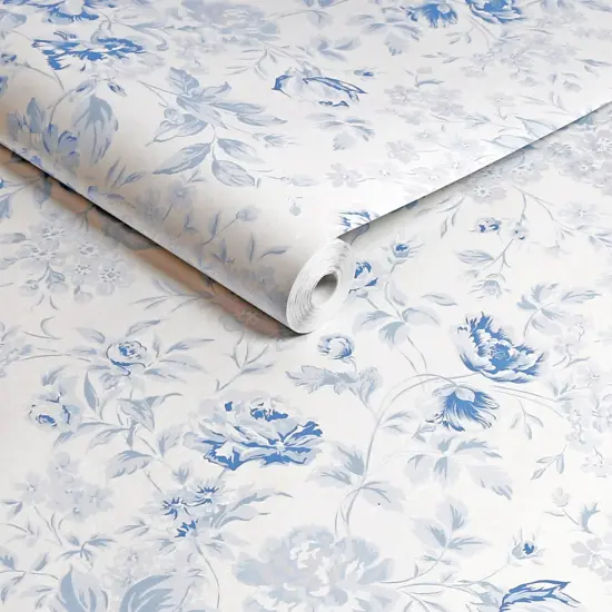 Rachel Ashwell Romantic Rose Blue Wallpaper {3}