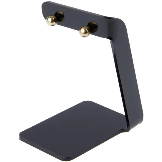 Plymor Black Acrylic Signpost-style Pair Hanging Earring Display Stand, 2.375" W x 3" D x 4" H {3}