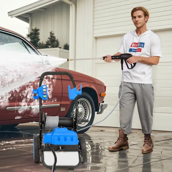 Blue 2300 PSI Electric Pressure Washer with 5 Quick Connect Nozzles and Portable Handle {2}