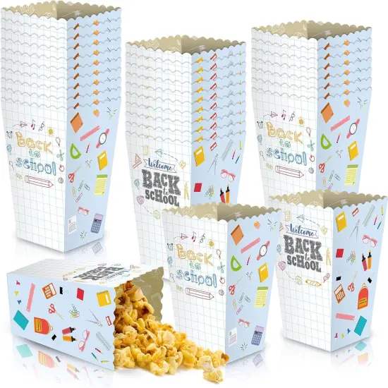 30 Pieces Back to School Popcorn Boxes {1}