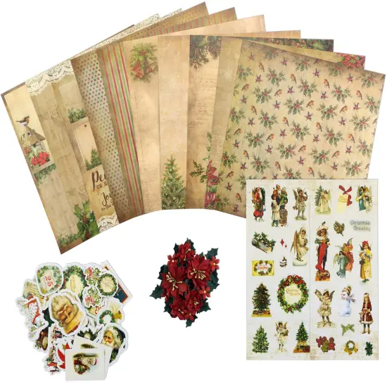 Little Birdie Christmas 12"x12" Paper Crafting Kit-Joyful Celebration {3}