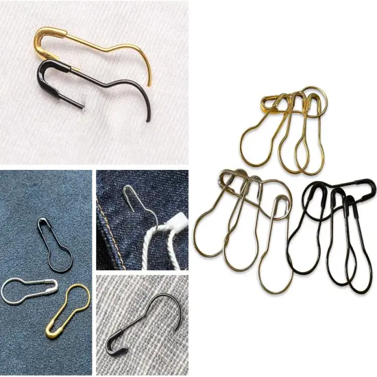 1000Pcs Metal Golden Safety Pins/Bulb Pin/Gourd Pin/Calabash Pin {3}