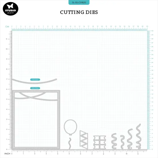 Studio Light Sweet Stories Cutting Die-Nr. 820, Party Cardshape {1}