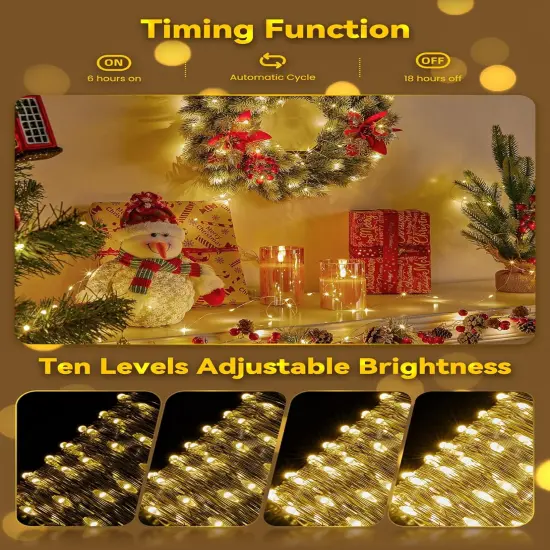 Fairy String Lights Battery Operated with Remote - 33Ft 100 LED (Warm White) {3}