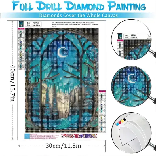Starry Night Diamond Painting Kits- Tree Diamond Art for Adults {2}