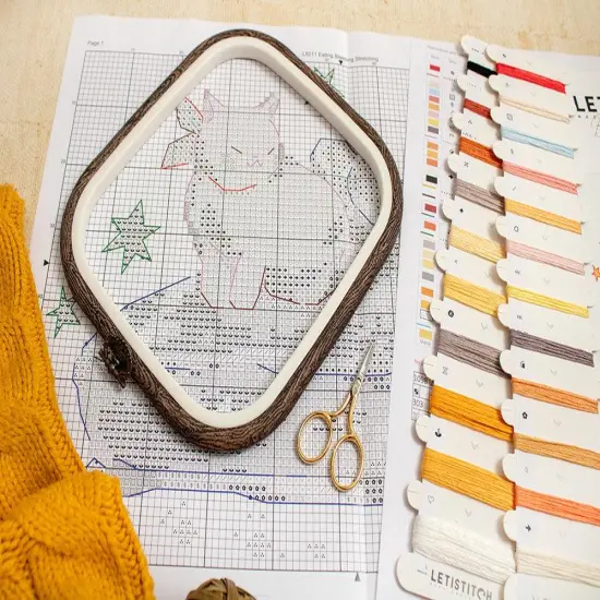 Eating Sleeping Stretching L8811 Counted Cross Stitch Kit {5}