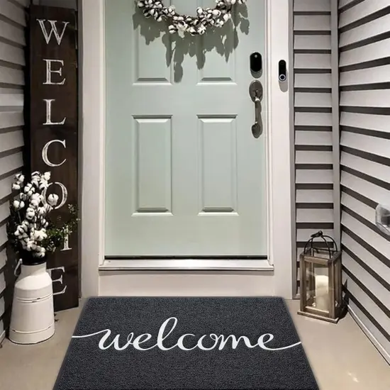 Door mat, Outdoor Indoor Welcome mat, Durable Non-Slip Easy to Clean Front Doormat, Entrance Rectangular Doormat {5}