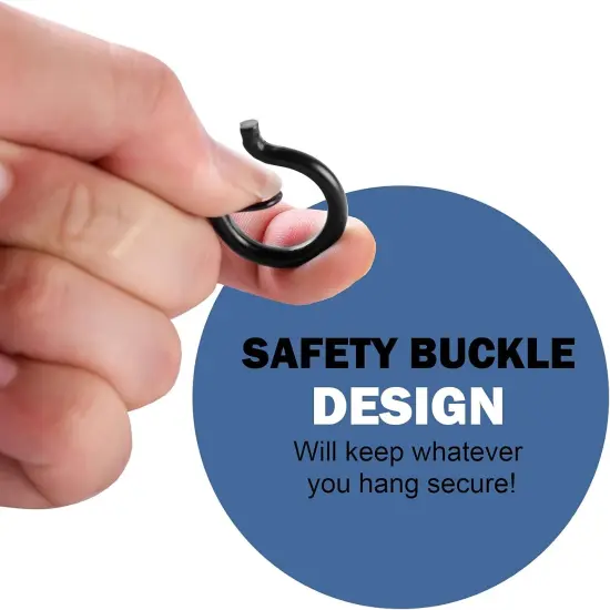 20 PCS Q Hanger Hooks with Safety Buckle {2}