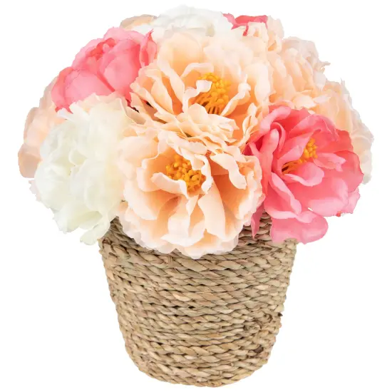 Northlight Hydrangea Springtime Artificial Flower Pot - 6" - Pink {5}