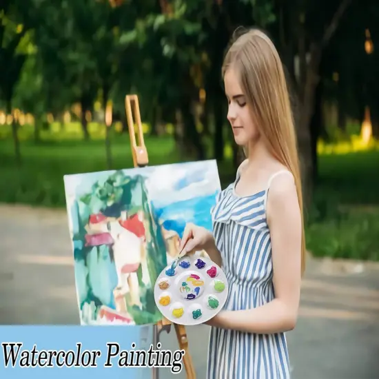 22 PCS Paint Tray Palettes for Kids, Plastic Paint Pallet with 10 Wells, Acrylic Artist Paint Tray Palette for Kids {5}