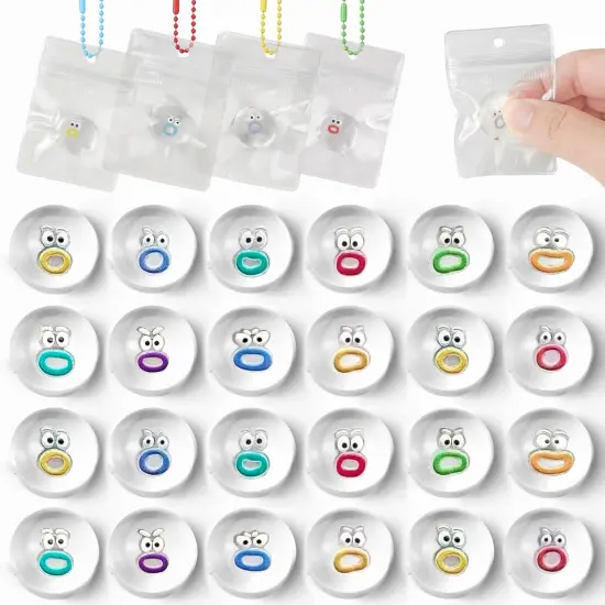24 Packs Mini Squishies Expression Fidget Toys {1}