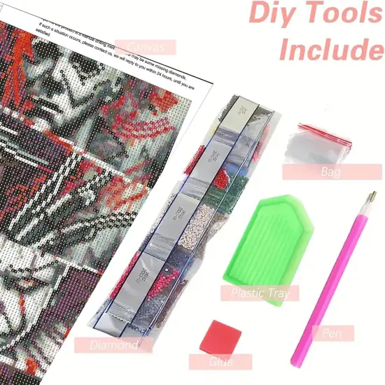 Halloween Diamond Art Kits for Adults - Horror 5D Diamond Painting for Adults 12x16 inch {4}