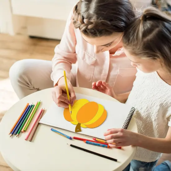 10PCS Large Size 7inch Wooden Halloween Thanksgiving Ornaments {3}