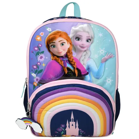 Disney Frozen Anna & Elsa 16" School Backpack with a Large Front Pocket, Girls {1}