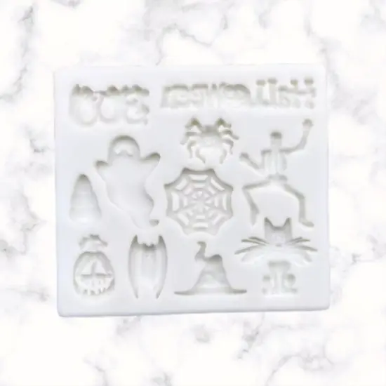 Halloween Theme 8 silicone mold {3}