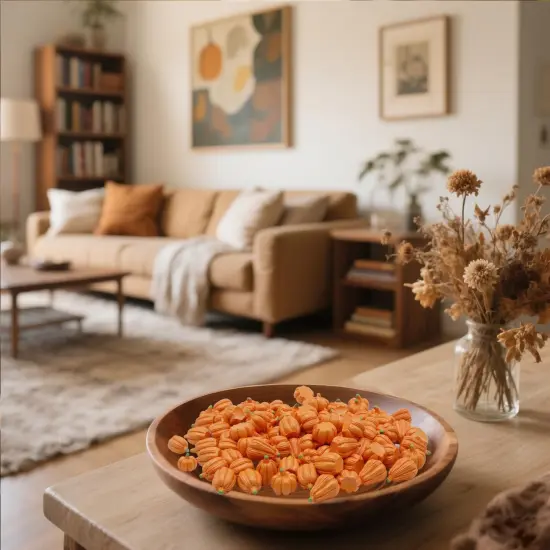 100Pcs Mini Pumpkins for Decorating {5}