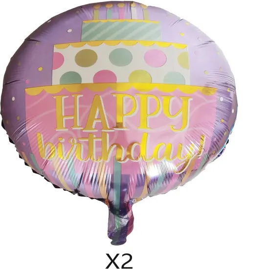 10 Pcs Theme Happy Birthday Foil Balloons {4}